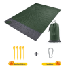 1pc Outdoor Camping Picnic Mat; Oxford Cloth Portable Mat; Folding Waterproof Moisture-proof Mat For Beach - Blue - 78.74*82.68inch