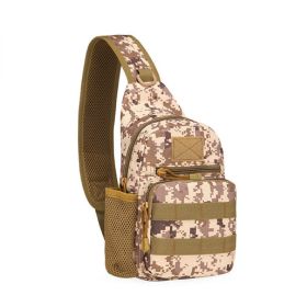 Tactical Shoulder Bag; Molle Hiking Backpack For Hunting Camping Fishing; Trekker Bag - Desert Digital