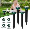 4Pcs Solar Powered Mole Repeller Sonic Gopher Stake Repellent Waterproof Outdoor For Farm Garden Yard  - Green