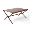 Aluminum Roll-Top Camping Table, Dark Brown - Dark Brown