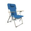 High Weight Capacity Back Pack Beach Chair, Red - Blue