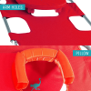 Chaise Lounge Folding Portable Sunbathing Poolside Beach Chair, Red - Red