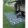 8' x 16' Reversible RV Outdoor Mat, Perfect Outdoor Accessory for RVing, Camping, Picnicking, and the Beach - Blue Swirl (42841) - 8' x 16'-Multicolor