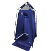 Camping Shower and Utility Tent, 1-Person Capacity, 1-Room, Blue - Blue