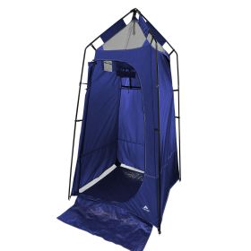 Camping Shower and Utility Tent, 1-Person Capacity, 1-Room, Blue - Blue