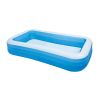 Inflatable Swim Center Family Lounge Pool, 120" x 72" x 22" - Colors may vary. - White, Blue