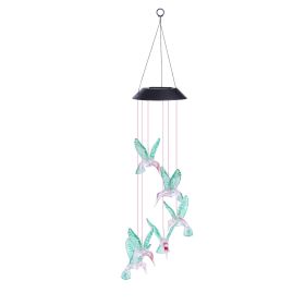 Hummingbird Solar LED Wind Chimes - LA01