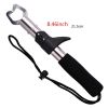 1pc Stainless Steel Fish Lip Gripping Pliers; Fish Holder Grabber Clamp Tool; Luring Gear; Fishing Accessories - Straight style