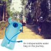 Tank Hydration Bag; Portable 2L Bike Cycling Water Bag For Outdoor Drinking Running Hiking - Blue