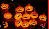 Halloween Decoration Jack-O '-Lantern Led String Of Lights Battery Box Party Halloween Jack-O' -Lantern String - 5m20l-8model battery