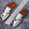 Mini Folding Pocket Knift; Hunting Tactical Knife Self-defense EDC Fixed Blade Knives; Jackknife Survival Camping Equipment - 3Cr13Mov Steel