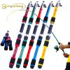 Sougayilang Travel Telescopic Fishing Rod Glass Fiber Fishing Pole - Green