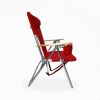 High Weight Capacity Back Pack Beach Chair, Red - Red