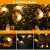 Solar String Bee Lights 30 Honeybees LED Fairy Solar Lights 8 Lighting Modes IP65 Waterproof Decorative Lamps - Warm White