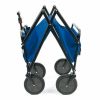 Collapsible Folding Wagon with Straps - NAVY