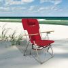 High Weight Capacity Back Pack Beach Chair, Red - Red