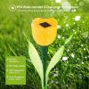 6 Pcs Solar Garden Tulip Flower Light Outdoor Solar Pathway light IP54 Water-resistant Landscape Lights - Multi-Color