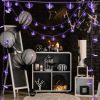 Multiple sizes Halloween Bat String Lights Battery Operated Halloween Lights Little Bat LED Holiday Lights for Halloween Outdoor Indoor Decor  - 60inc