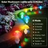 Solar Mushroom Light; Multi-Color Changing LED Outdoor Flowers Garden Courtyard Yard Patio Outside Christmas Holiday Decor; LED Lights - Solar 8 Light