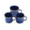 24 Piece Dinnerware Enamel Set - Blue