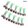 10pcs Fishing Bite Alarms Fishing Rod Bell Rod Clamp Tip Clip Bells Ring; Green ABS Fishing Accessory - Style1