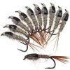 5-30Pcs Black Back Rabbit Ear Wire Nymph Flies Trout Fly Fishing Lures 10# For Freshwater Saltwater - Pack Of 5Pcs