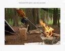 Outdoor camping extended flame-throwing gun stainless steel gun burning pig hair supplies camping straight handle handheld detachable igniter - Extend