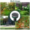 4Pcs Solar Powered Mole Repeller Sonic Gopher Stake Repellent Waterproof Outdoor For Farm Garden Yard  - Green