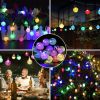 Globe String Solar Lights 30 Ball LED Fairy Solar Lamps 8 Lighting Modes IP65 Waterproof Decorative Lamp - Color