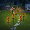 Solar Powered Parrot Garden Light IP65 Waterproof LED Parrot Landscape Lamp Decorative Lawn Lights - Red Parrot