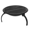 ZOKOP 21 Inch Charcoal Grill (With Charcoal Net) Carrying Bag RT - Black