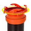 20-Foot Camper/RV Sewer Hose Kit | Polyolefin, Black & Oran(39744) - Black-O