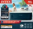 Intex 24" Dream Lux Pillow Top Dura-Beam Airbed Mattress with Internal Pump - Queen - Full