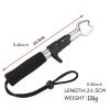 1pc Stainless Steel Fish Lip Gripping Pliers; Fish Holder Grabber Clamp Tool; Luring Gear; Fishing Accessories - Gun style