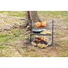 Heavy Duty Adjustable Outdoor Camping Rotisserie Grill - Black