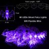 Multiple sizes Halloween Bat String Lights Battery Operated Halloween Lights Little Bat LED Holiday Lights for Halloween Outdoor Indoor Decor  - 60inc