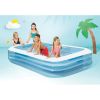 Inflatable Swim Center Family Lounge Pool, 120" x 72" x 22" - Colors may vary. - White, Blue