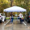 10' x 10' Simple Push Straight Leg Instant Canopy (100 Sq. ft.) - White