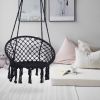 Tassel Hammock Chair - Beige - Black