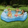 Heavenly Blue Great Escape Inflatable Famiy Swimming Pool, Age 6 & up - blue