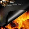 BBQ Grill Mat 5pcs Black Non Stick Bake Magic Matt Miracle Reusable  YJ  - as pic