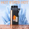 25oz Copper Plating Vaccum Thermo Water Bottles With Wide Mouth For Indoor And Outdoor Use - Blue