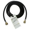 59123 Propane Brass 4-Port Tee - With 5' and 12' Extension Hoses - A