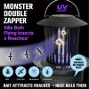 Monster Double Zapper 18W Electric Mosquito Zappers Roach Killer - Black