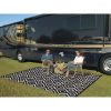 9" x 12" Gray Reversible RV Outdoor Patio Mat - 6 x 9-Black Diamond