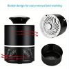 1pc Home Mosquito Killer Lamp; LED Insect Fly Zapper Bug Trap Catcher Night Light - Black