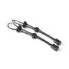 Outdoor mountaineering backpack hanging mountaineering pole rope buckle fixed buckle elastic rope binding buckle equipment lanyard elastic tail rope -