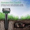 2pcs Mole Repellent Stakes; Solar Mole Repellent Ultrasonic; Ultrasonic Solar Powered; Ip65 Waterproof Sonic Repeller Stakes For Groundhog; Vole; Snak