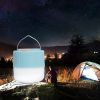 1pc Solar Waterproof Camping Light; Outdoor 60W Tent Lamp USB Rechargeable LED Night Light With Hook Fror Emergency - Blue