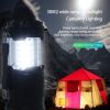 1pc Portable Solar Camping Tent Light Flame Lamp Lantern Flashlight; Retractable Emergency Lighting Camping Light Lantern - 1pc